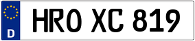 Trailer License Plate